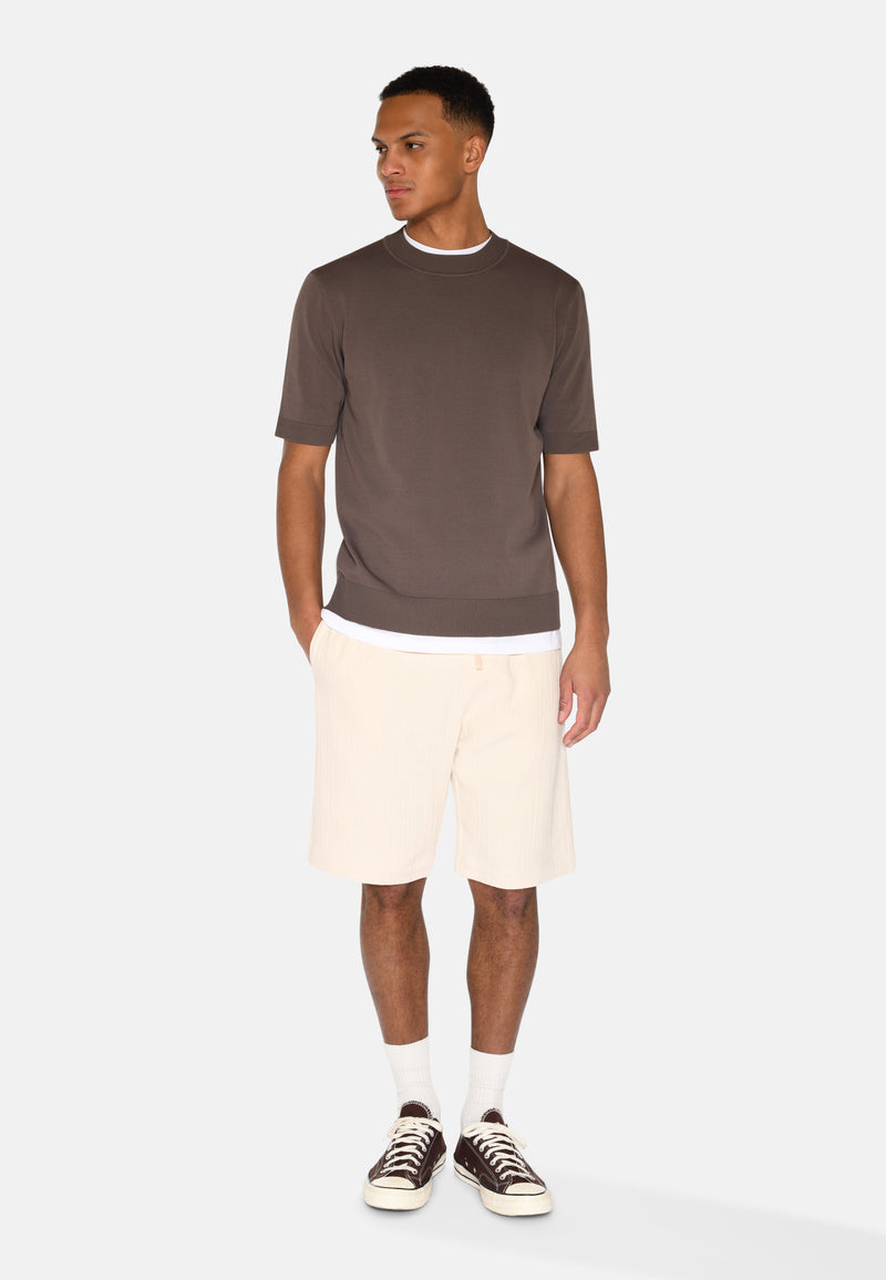 minimum male Parker knit t-shirt 4180 Short Sleeved T-shirt 1815 Shitake