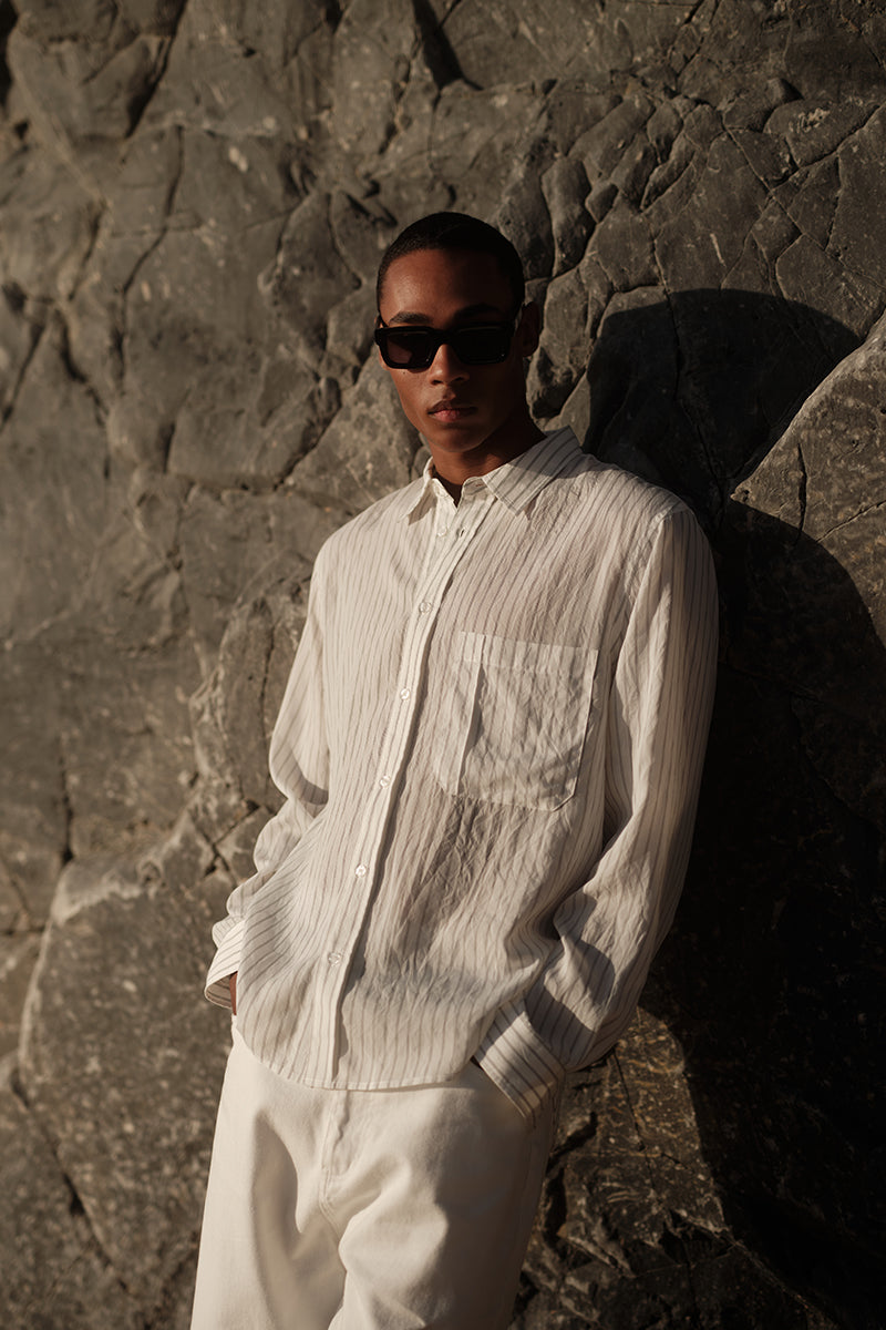 minimum male Pedro long sleeved rlx shirt 4173 Long Sleeved Shirt 000 White