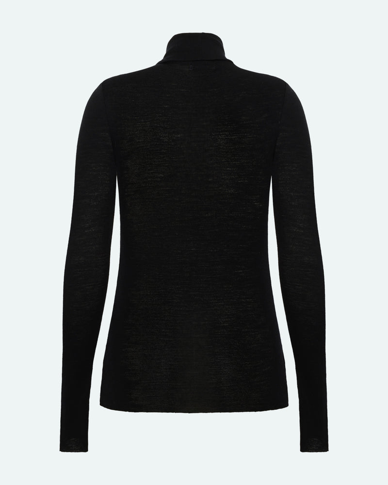 minimum female Pernilles long sleeved turtleneck 3736 Turtleneck 999 Black