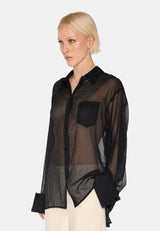 minimum female Pina shirt 3949 Long Sleeved Shirt 999 Black