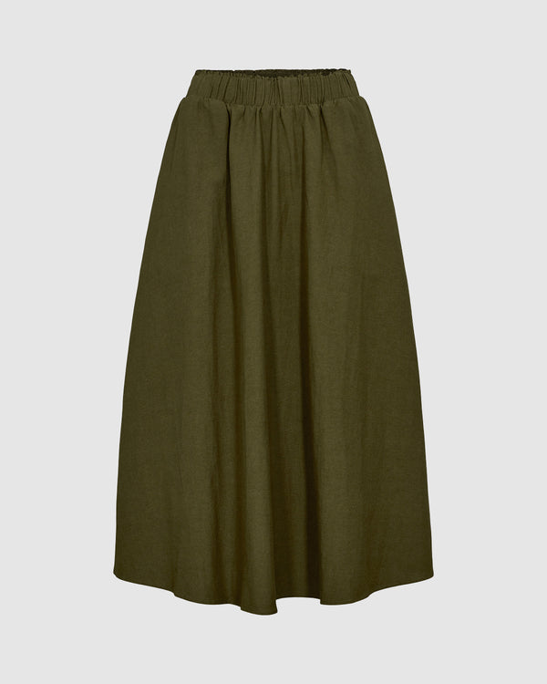 minimum female Ragnas 3069 Skirt Midi Skirt 0430 Avocado