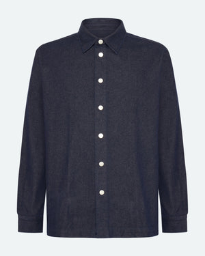 minimum male Randy Denim Shirt 4131 Long Sleeved Shirt 3922 Sky Captain