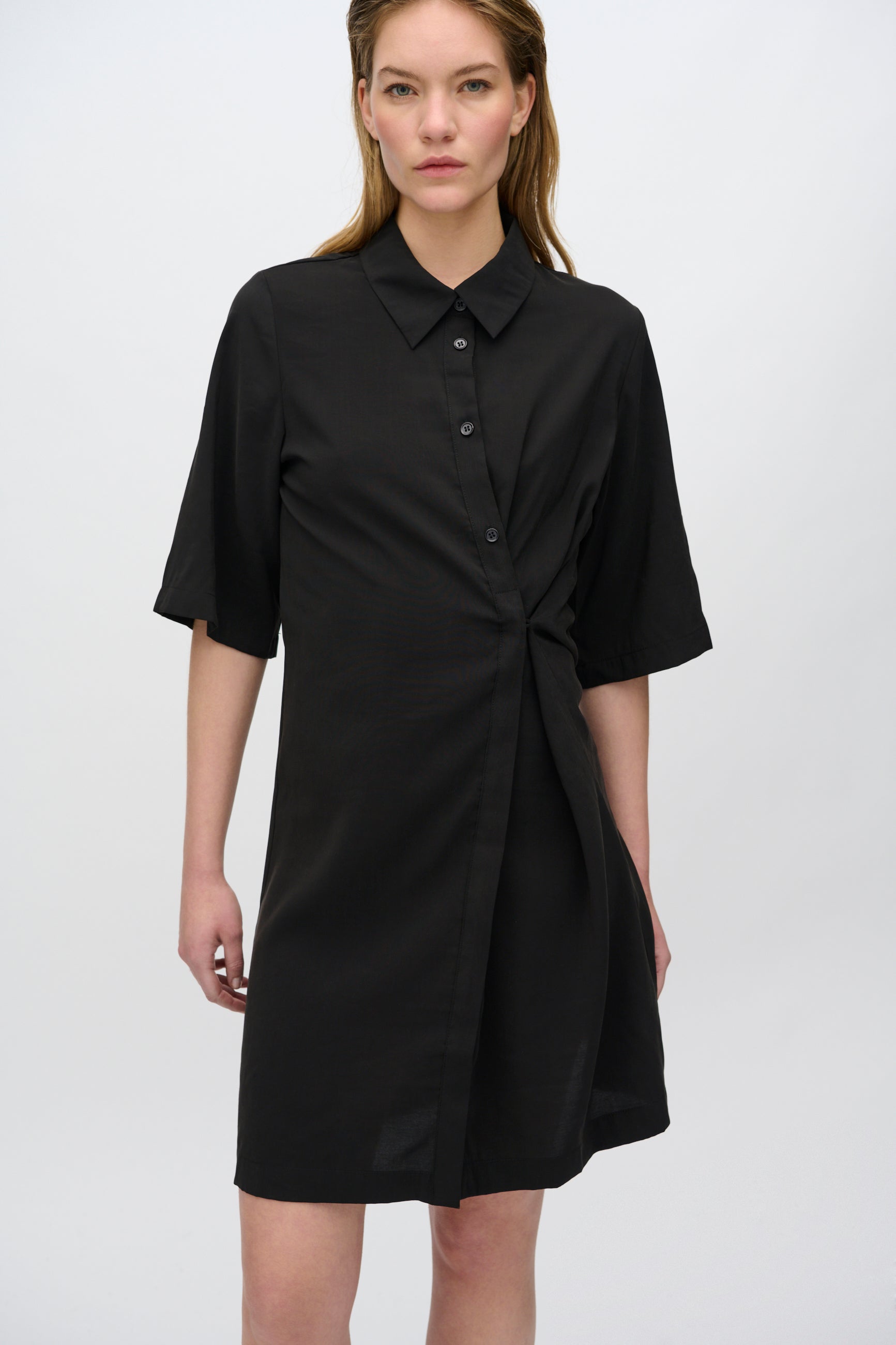 minimum female Rey shirt dress 3780 Short Dress 999 Black