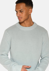 minimum male Rob basic knit sweater G006 GOTS Sweater 4706 Gray Mist