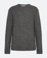 minimum male Saigon 3963 Knit Jumper 0203 Gray Pinstripe