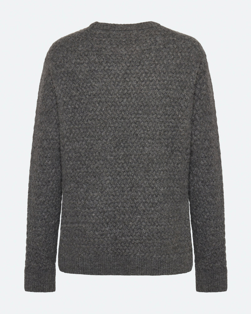 minimum male Saigon 3963 Knit Jumper 0203 Gray Pinstripe