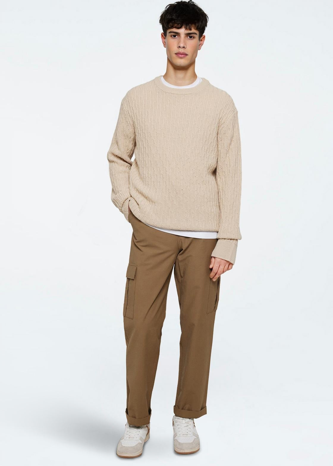 minimum male Saigon knit sweater 3914 Jumper 5202 Turtledove