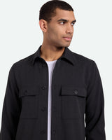 minimum male Santon 3765 Shirt Long Sleeved Shirt 980M Dark Grey Melange