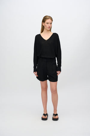 minimum female Selby linen blend shorts 3069 Shorts 999 Black