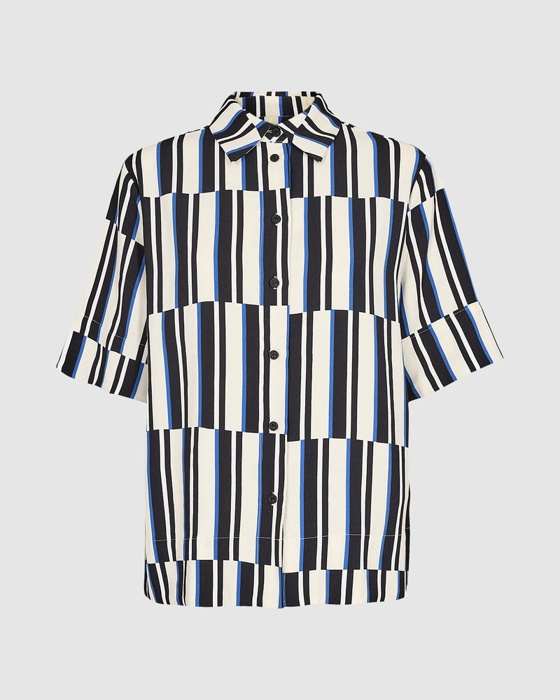 minimum female Seliana 9902 Short Sleeved Shirt 4038 Delft