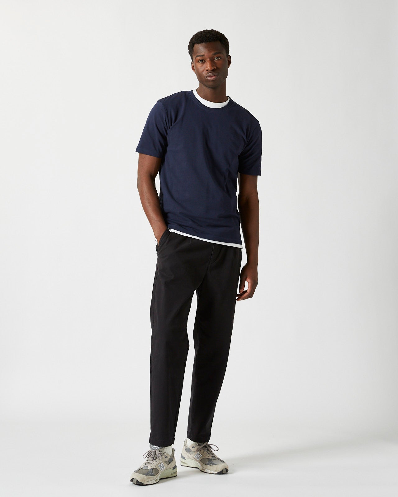minimum male Sims short sleeved t-shirt G030 GOTS Short Sleeved T-shirt 687 Navy Blazer