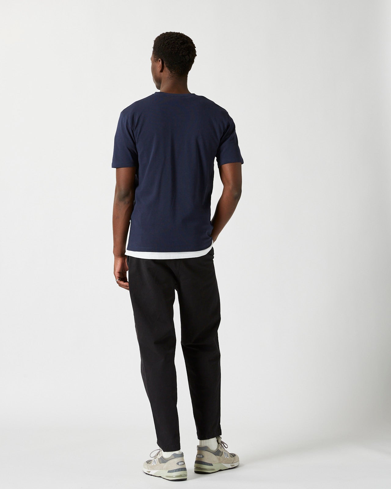 minimum male Sims short sleeved t-shirt G030 GOTS Short Sleeved T-shirt 687 Navy Blazer