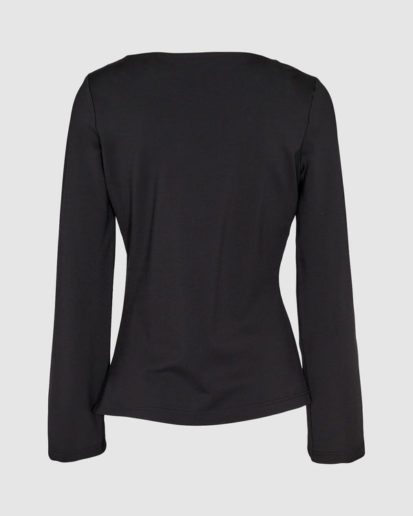 minimum female Tirene 9921 Long Sleeved Blouse 999 Black